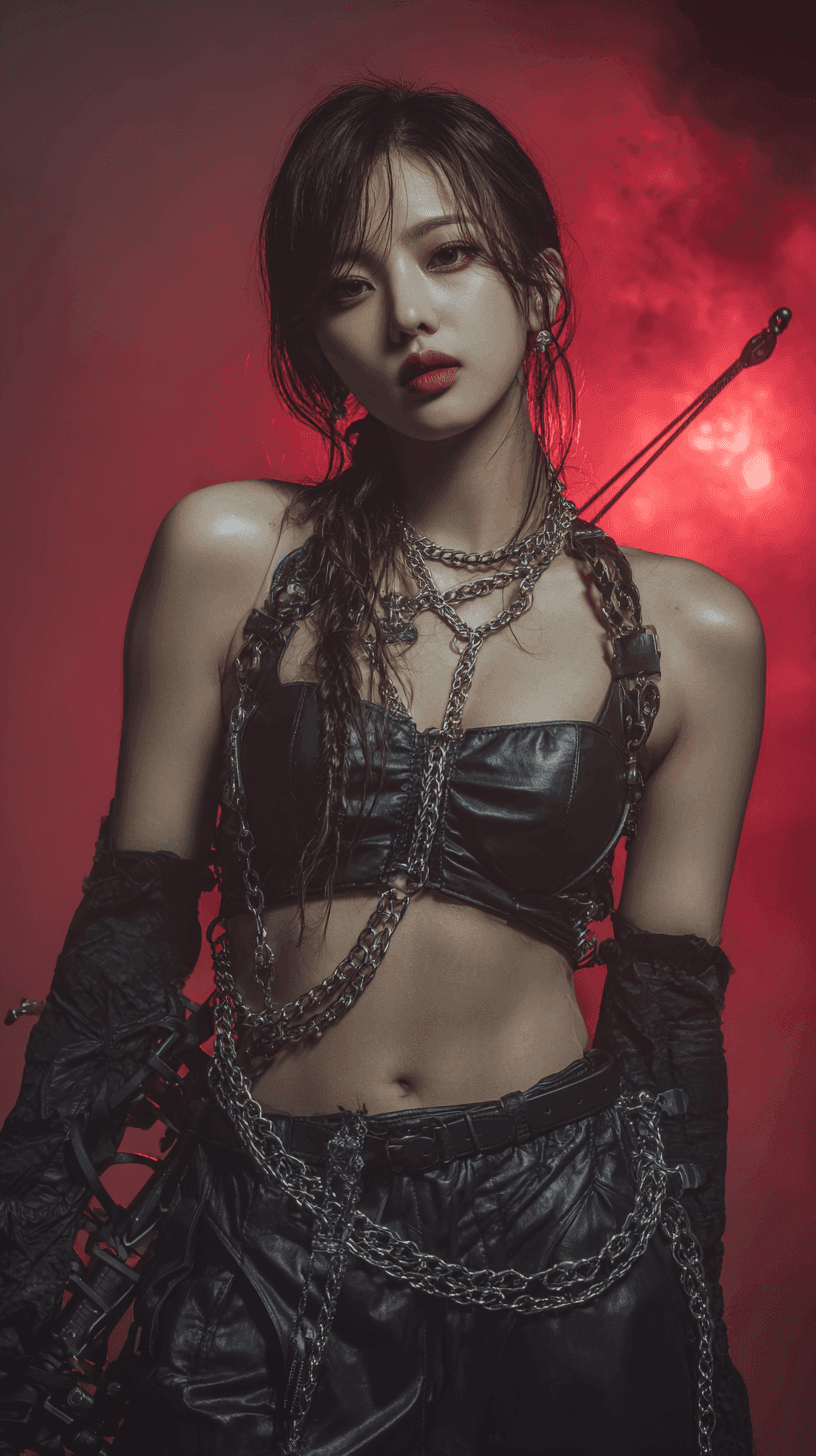 KPop Demon Hunters Wallpaper 18 - HUNTR/X and Saja Boys HD Phone Background