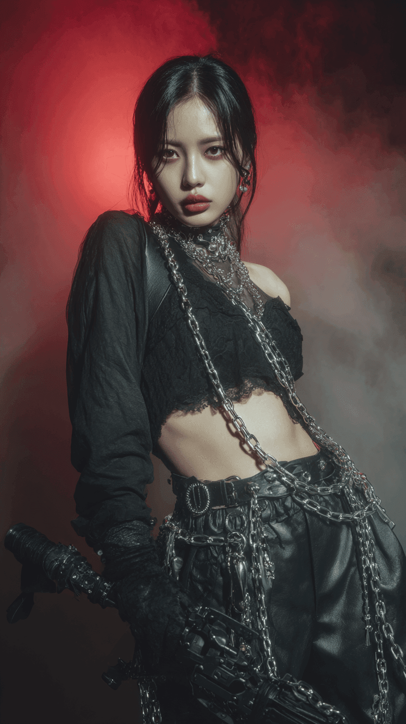 KPop Demon Hunters Wallpaper 19 - HUNTR/X and Saja Boys HD Phone Background