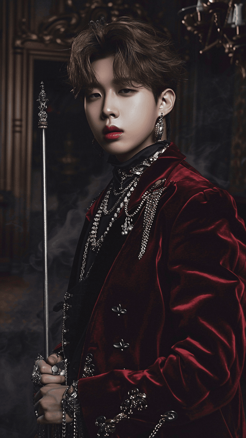 KPop Demon Hunters Wallpaper 21 - HUNTR/X and Saja Boys HD Phone Background