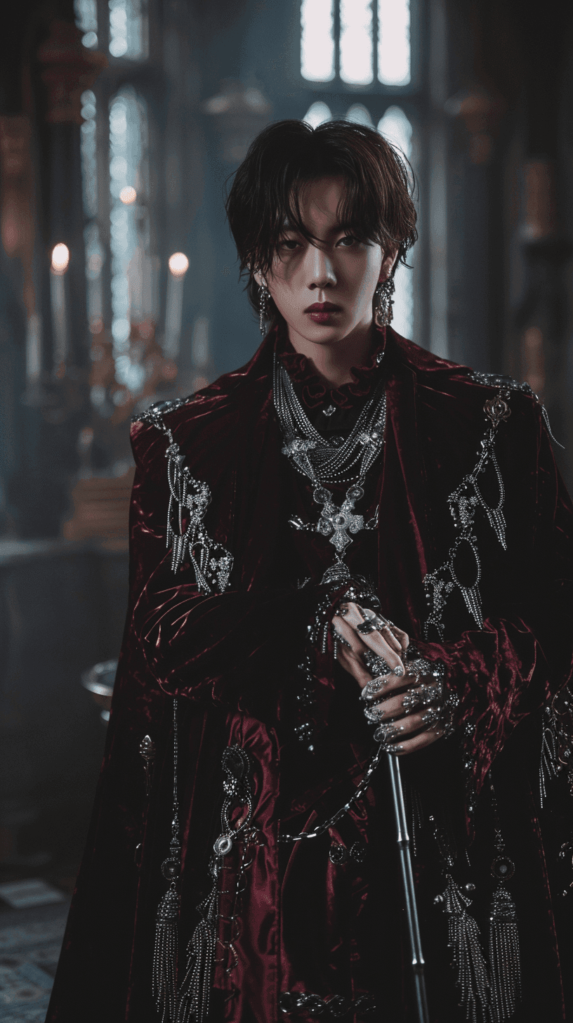 KPop Demon Hunters Wallpaper 24 - HUNTR/X and Saja Boys HD Phone Background