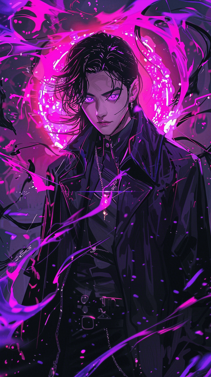 KPop Demon Hunters Wallpaper 26 - HUNTR/X and Saja Boys HD Phone Background