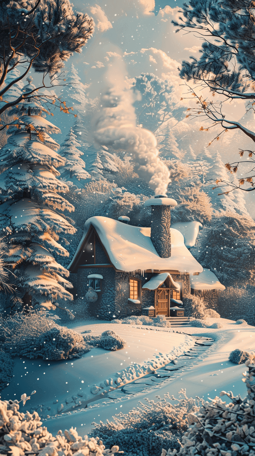 Peppa Pig House Wallpaper 13 - Cute Red House on the Hill Phone Background HD