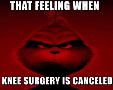 Knee Surgery Meme 3 - Funny Knee Replacement Recovery Reaction GIF