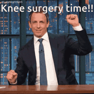 Knee Surgery Meme 4 - Funny Knee Replacement Recovery Reaction GIF