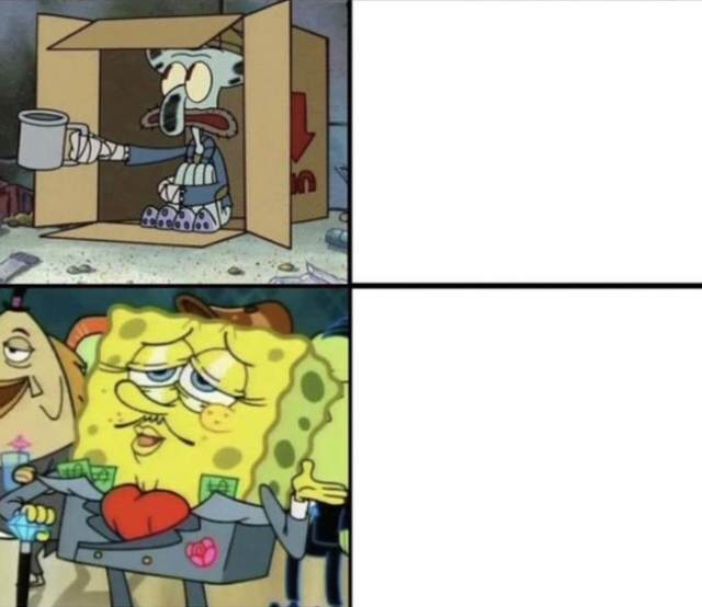 Poor Squidward vs Rich SpongeBob