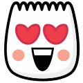 TikTok Love Face emoji - shortcode [loveface]